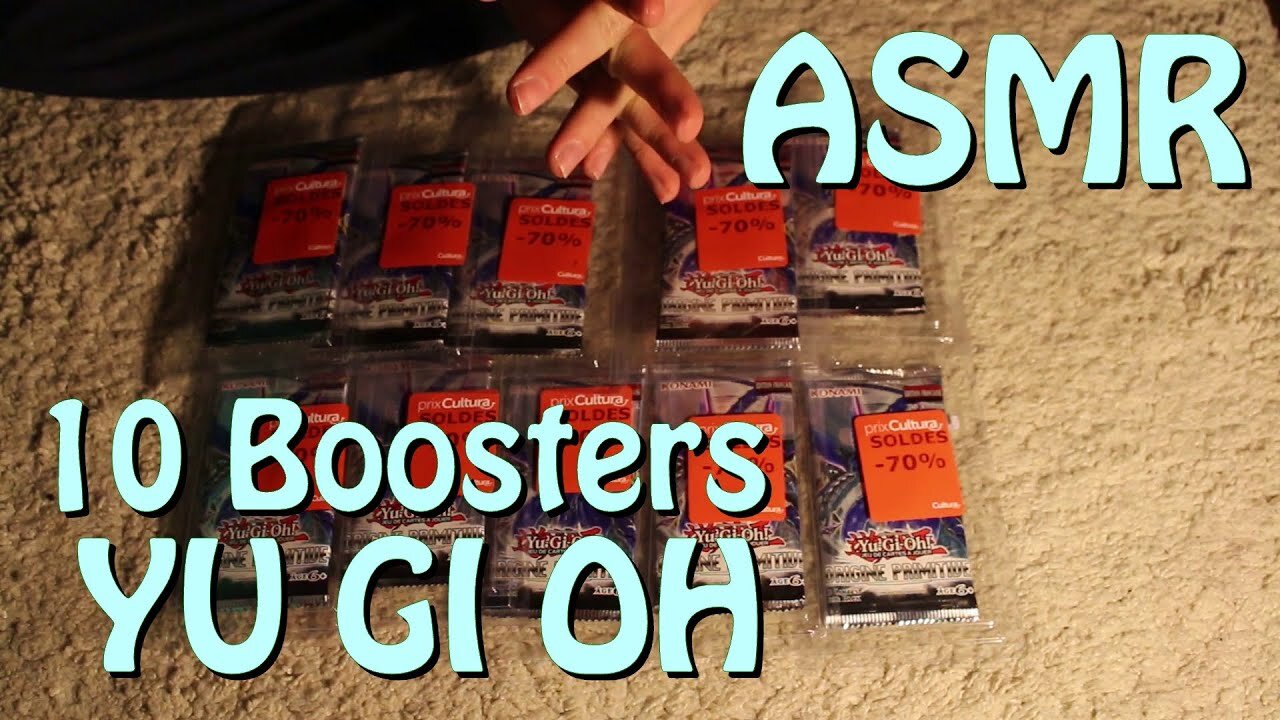 Ouverture de 10 Boosters Yu gi Oh ASMR