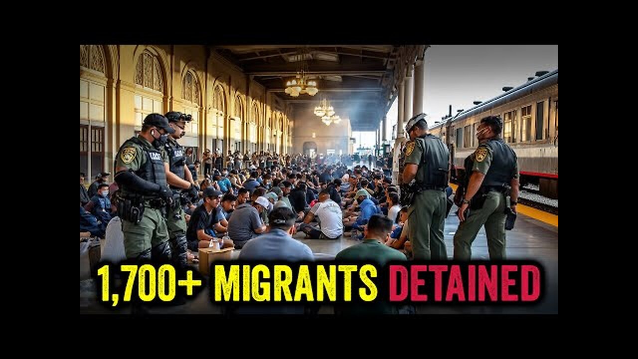 ICE Agents SURROUND Texas Train Station! 1,700 Migrants DETAINED In Hours!!!