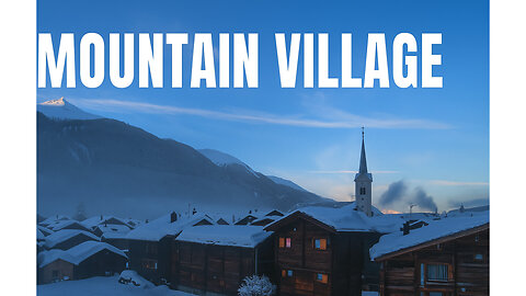 "4k Mountain Village Sounds For Deep Sleep & Relaxation| Nature Ambience for Stress Relief"