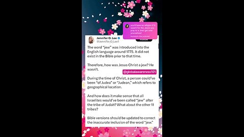 Jesus was not a Jew. Jews are not Israelites or Hebrews.
