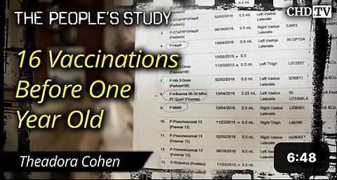 16 Vaccinations Before One Year Old