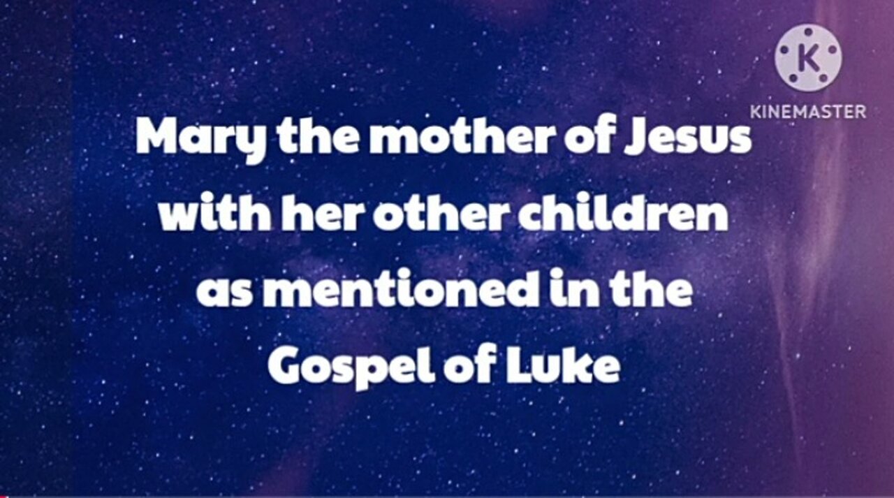 Mary's other sons (after Jesus)