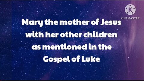 Mary's other sons (after Jesus)