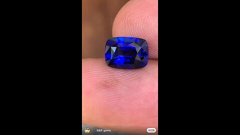 heated blue sapphire gemstone beautiful