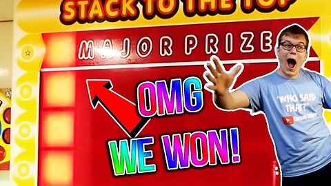 GIRLFRIEND WATCHES ME WIN THE MAJOR PRIZE AT STACKER!