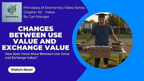 Principles of Economics by Carl Menger Chapter 6C - Changes Between Use and Exchange Value