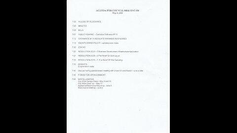 Amboy, MN Town Meeting 05/05/2025