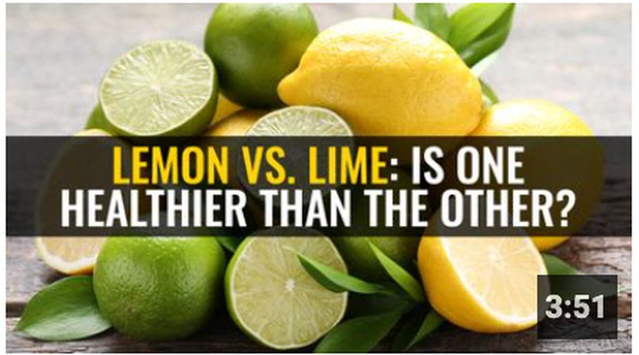 "Comparing Health Benefits: Lemon Versus Lime"