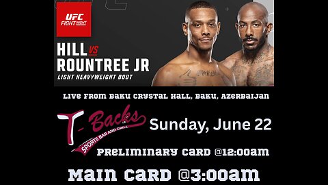 T-Backs Sports Bar and Grill Sports Schedule and Hot Dog Special for Sunday June 22, 2025