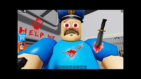 MAD BARRY UPDATE! BARRY'S PRISON RUN! Obby Walkthrough FULL GAME (#scaryobby) #Roblox