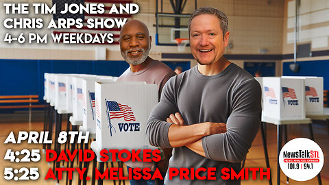 The Tim Jones and Chris Arps Show 04.08.2025 David Stokes | Atty. Melissa Price Smith