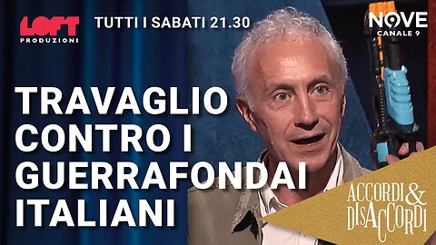 Marco Travaglio in tv contro i guerrafondai italiani..alla votazione sul piano di riarmo al parlamento UE hanno votato a favore i partiti di Fratelli d'Italia,Forza Italia e il Partito Democratico..hanno votato contro Lega,M5S e AVS