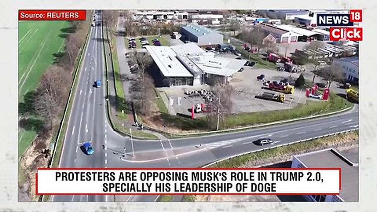 Protest Against Trump and Musk _ Protesters Unite Against Trump-Musk Regime _ DOGE _ Tesla _ N18G