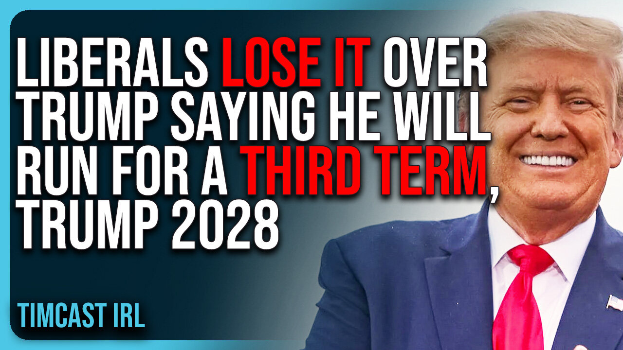Liberals LOSE IT Over Trump Saying He WILL Run For A Third Term, Trump 2028