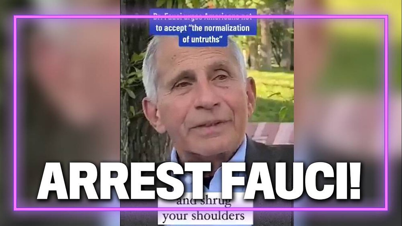 WATCH: Fauci Surfaces From His Subterranean Lair to Lecture the Public on Combating