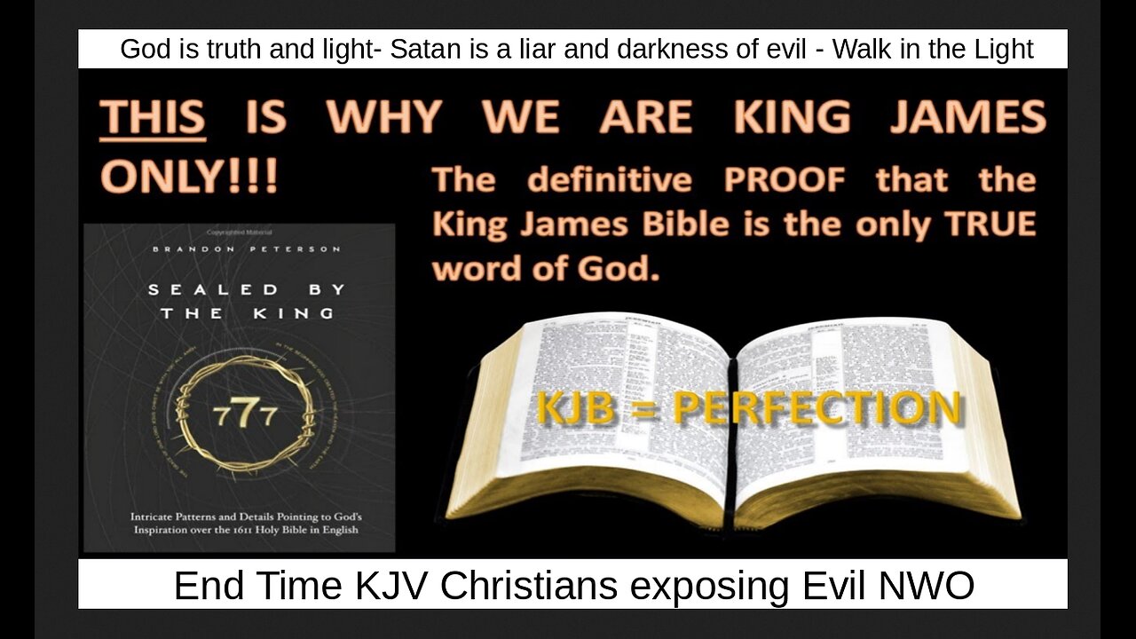 God is truth and light- Satan is a liar and darkness of evil - Walk in the Light