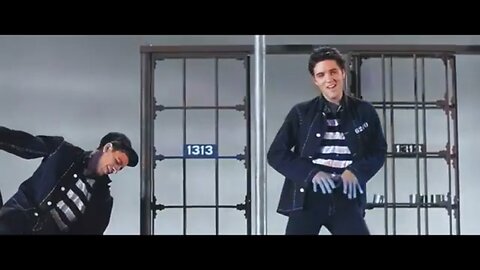 Elvis Electrifies the Cellblock! Jailhouse Rock (1957) Music Video in HD
