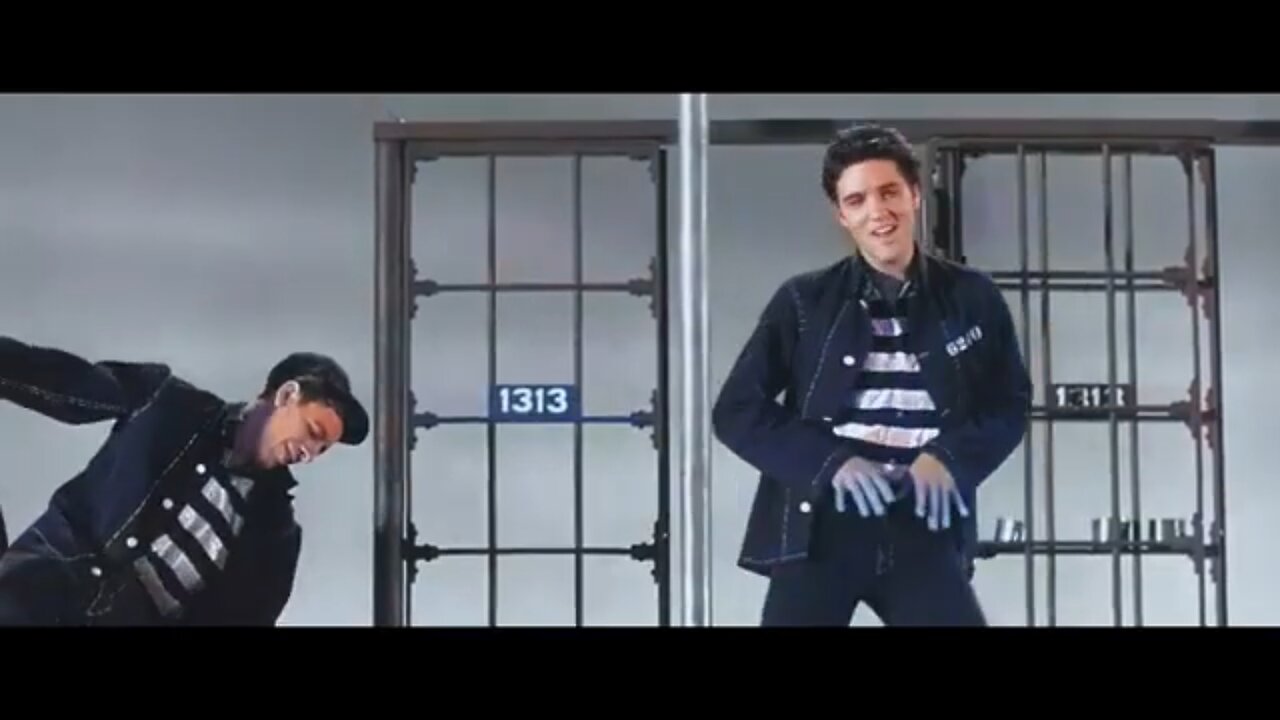 Elvis Electrifies the Cellblock! Jailhouse Rock (1957) Music Video in HD