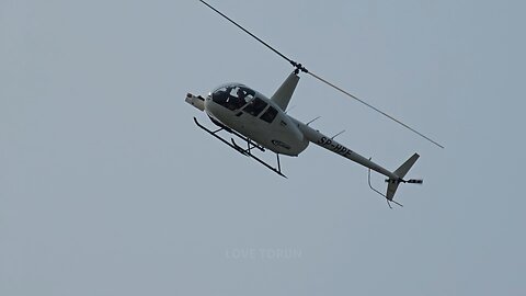 Mieszkańców zaniepokoił śmigłowiec krążący nad ich głowami
