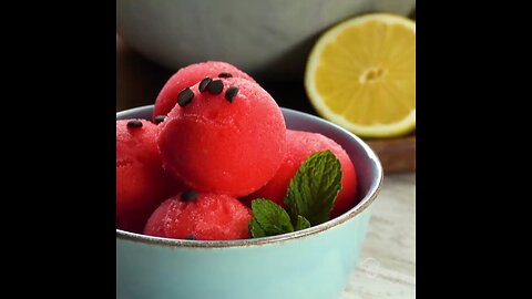 Watermelon Sorbet Recipe 🍉 | 3-Ingredient Summer Dessert That Looks Like Art!