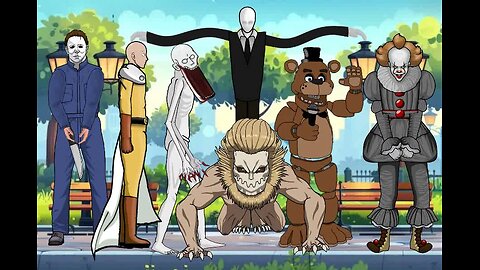Part 1 | Saitama vs Jaw Titan vs Scp 096 vs Salenderman vs Michael vs Pennywise vs fnaf vr