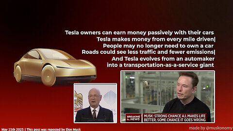 Elon Musk | "I Think Tesla Will Have a ChatGPT Moment. Suddenly 3 Million Cars Will Be Able to Drive Themselves w/ No One." (5/16/2023) + Since 2016 Every Tesla Has Shipped w/ Hardware for Self-Driving | Uber Without Drivers?