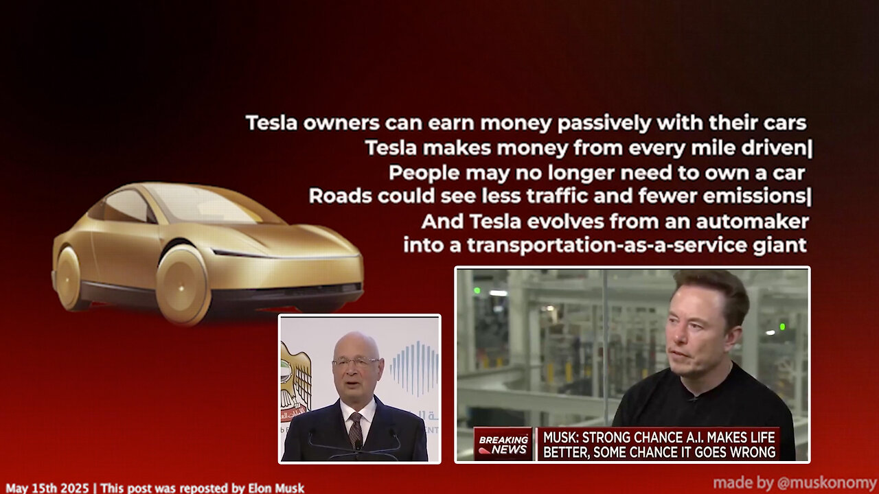 Elon Musk | "I Think Tesla Will Have a ChatGPT Moment. Suddenly 3 Million Cars Will Be Able to Drive Themselves w/ No One." (5/16/2023) + Since 2016 Every Tesla Has Shipped w/ Hardware for Self-Driving | Uber Without Drivers?