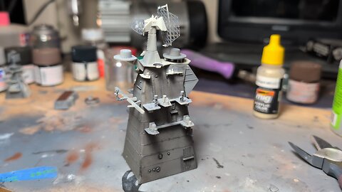 Frunze command tower ready for painting