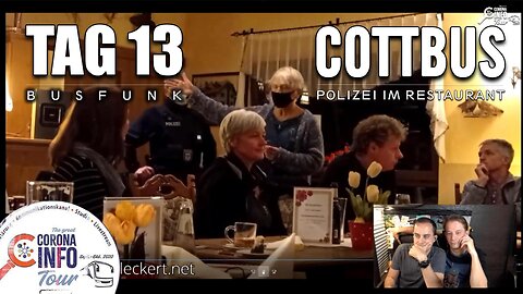 CORONA INFO Tour - Cottbus | 2020-10-12 - Tag 13 - Busfunk - Polizei im Restaurant
