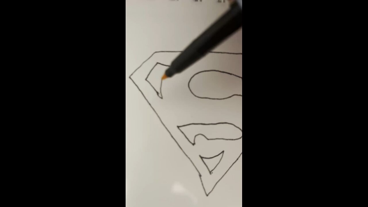 Superman logo art video