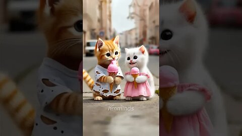 The Poor Cat Doesn't Have Money To Buy Ice Cream