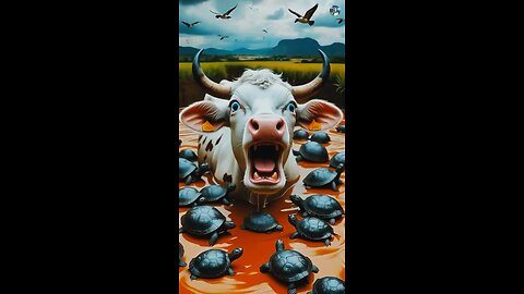 animal lover animal lover Cow farmer attack on a #cow #ai #usa #animals