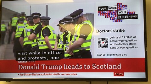 BBc news Trump in Scotland 25/07/2025