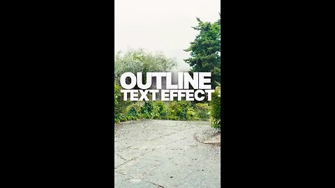 Outline Text Effect