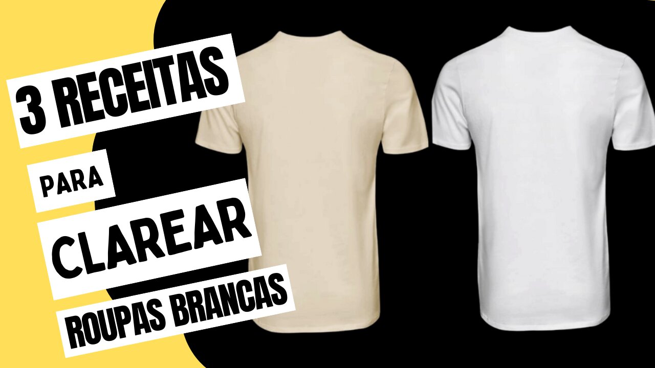 🧼🫧Como Clarear Roupas Brancas com Produtos que Você Tem em Casa