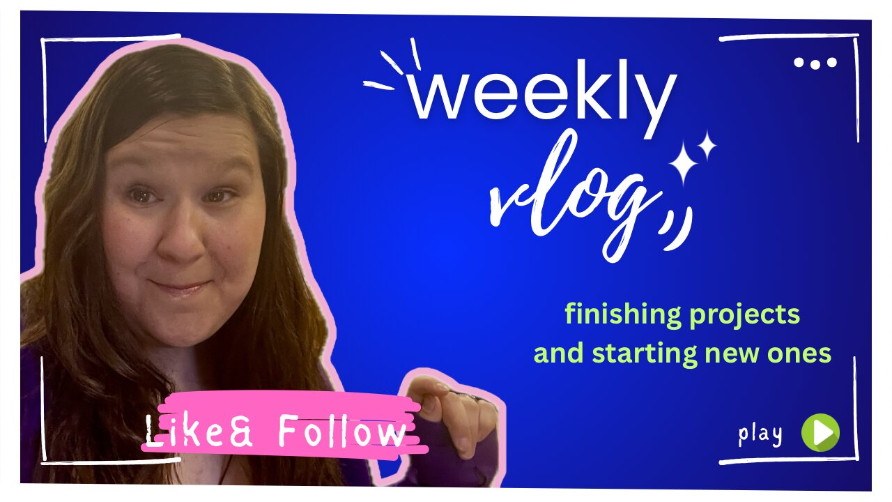 Vlog 20| Finishing old projects, starting new ones, and shopping at Hobby Lobby