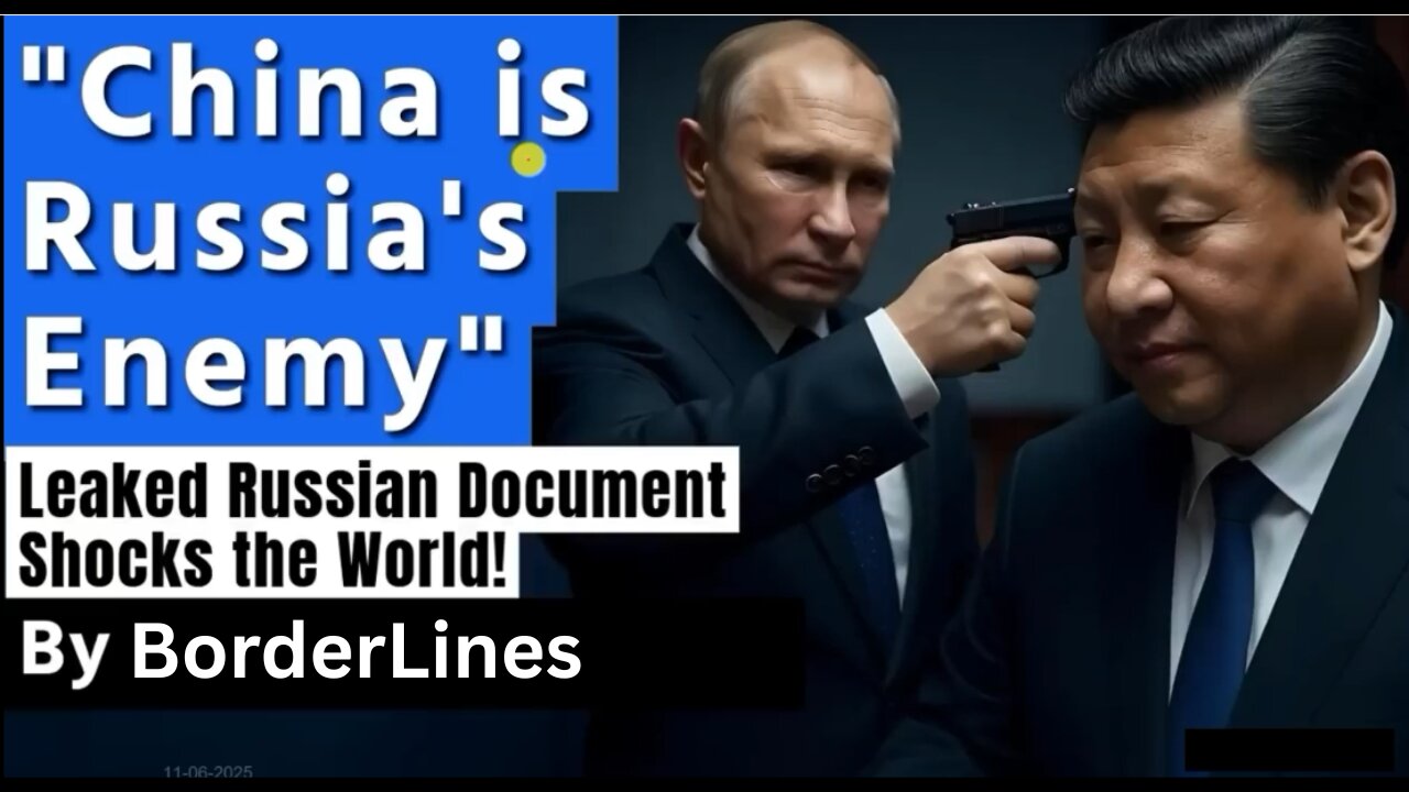 LEAKED RUSSIAN DOCUMENTS SHOW - China is the real enemy