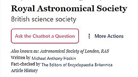 The Freemasonic British Royal Astronomical Society Is a Major Pusher of Astronomical Pseudoscience!