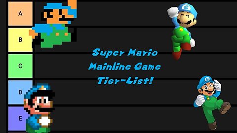 Cody's Super Mario Mainline Game Tierlist! Cody's Game Room!