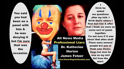 Doctor Katherine Horton Jim Fetzer Double Down On Lie That Dr Horton Spoke With Victor Hugo On Panel
