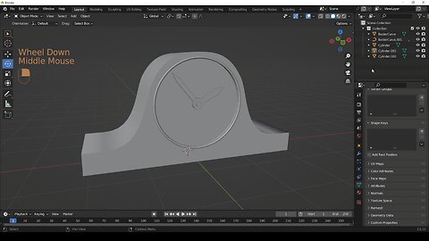Blender basic (reloj)