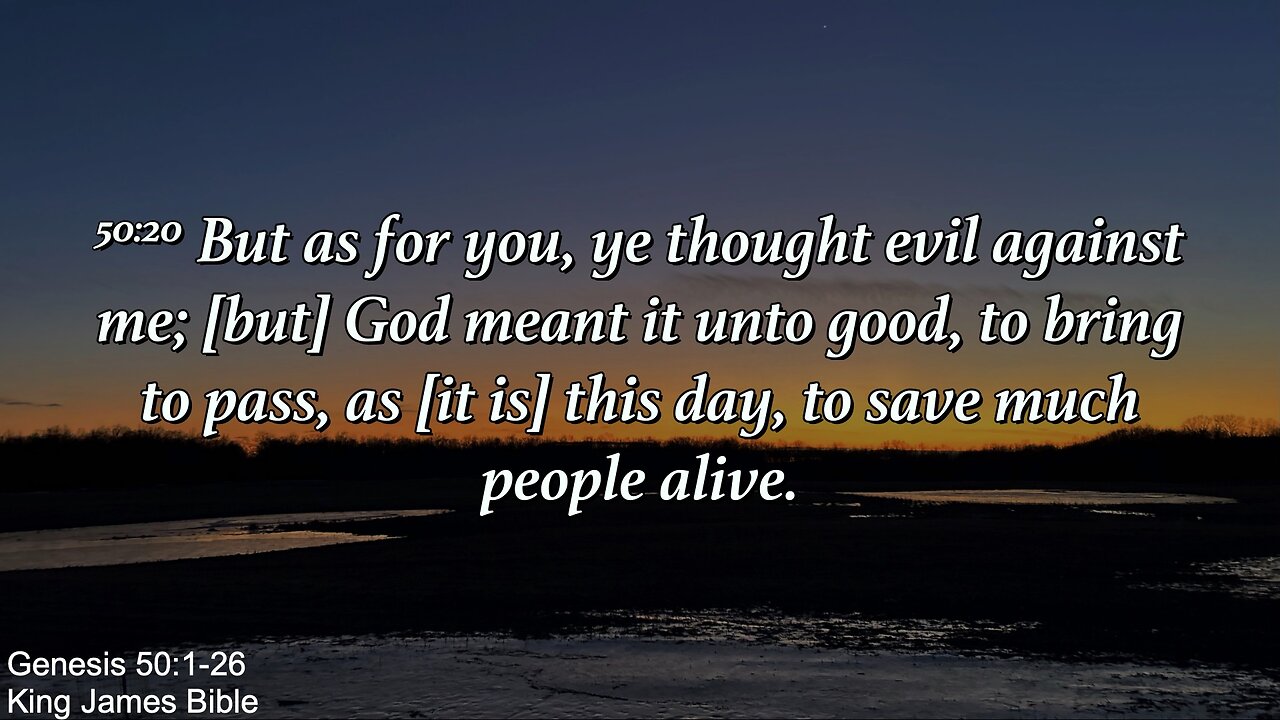 Sunday Morning, March 16th - [but] God meant it unto good,
