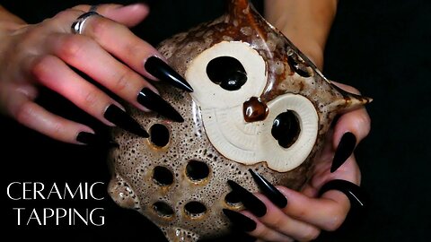 ASMR Tapping Ceramic Things (no talking, scratchy tapping)