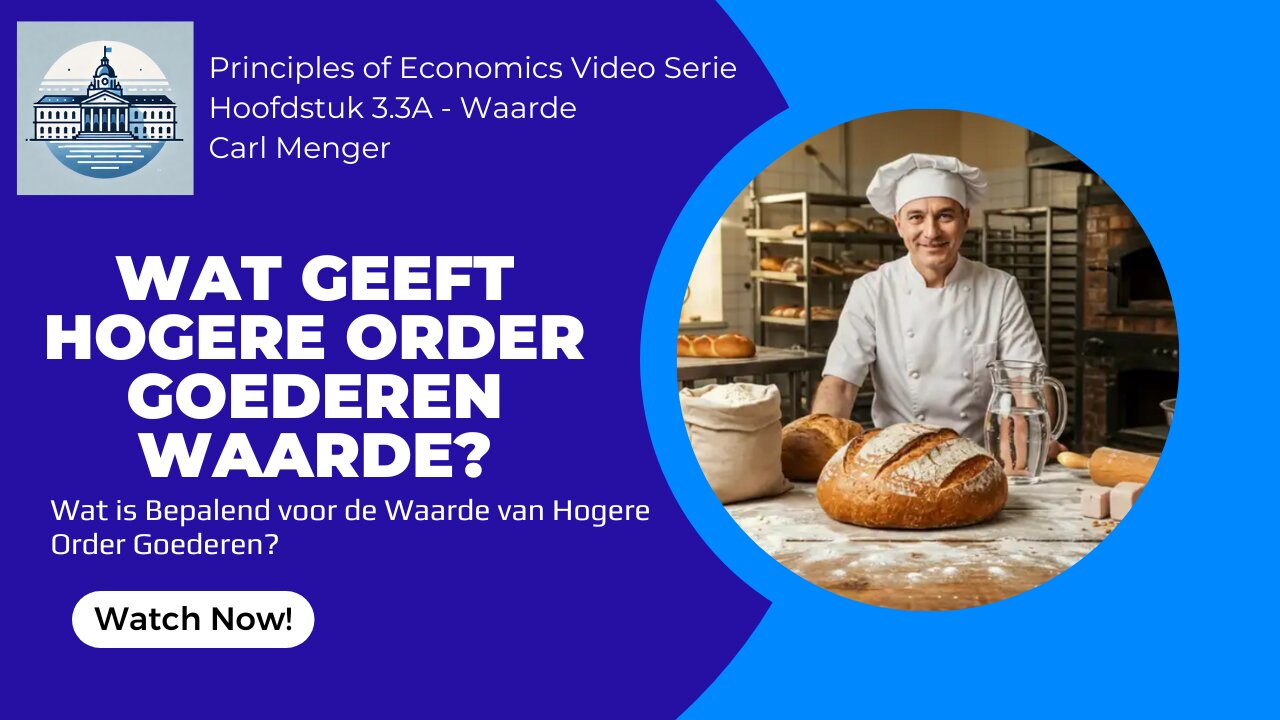 Principles of Economics van Carl Menger H3.3A - Waar Komt de Waarde van Hoge-Order Goederen Vandaan?