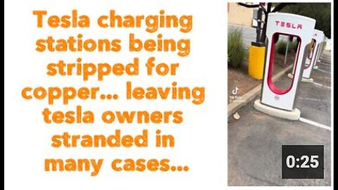 "Copper Thefts from Tesla Charging Stations Leaving Owners Stranded Frequently"