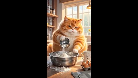 🔥omg🤬 #cat cooking #shorts