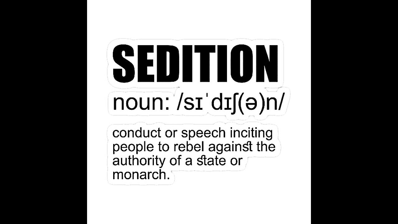Sedition Sedition Sedition
