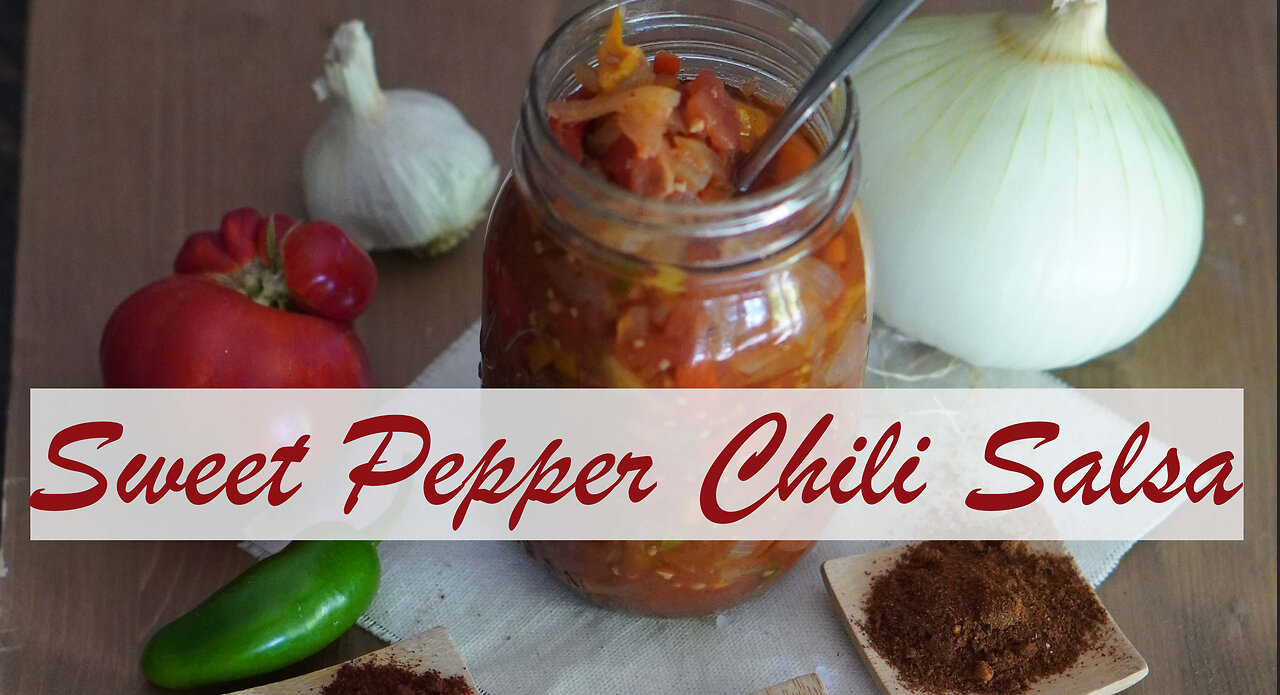 Sweet Pepper Chili Salsa Canning Recipe