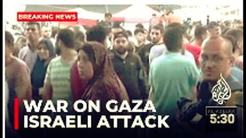 "Al-Shifa Hospital's Front Gate Hit by Israeli Drone Missile"