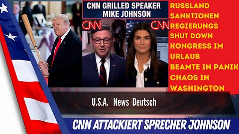 CNN grilled Sprecher Johnson - Neue Sanktionen gegen Russland. U.S. Regierung weiter gelähmt